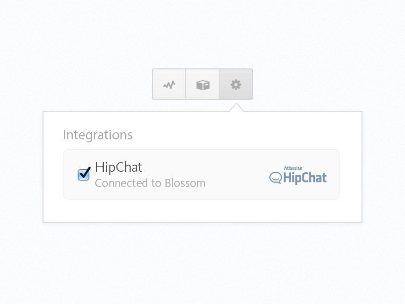 HipChat Notification Setting in Blossom