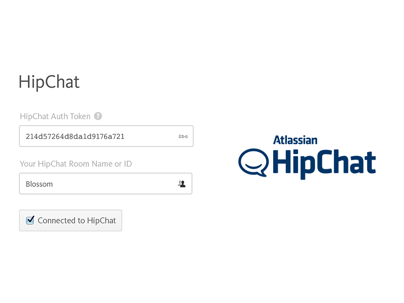 HipChat Settings in Blossom