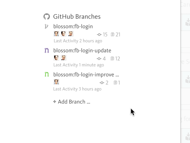 Blossom GitHub Integration